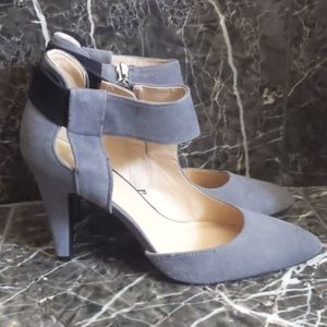 Gray Suede heels